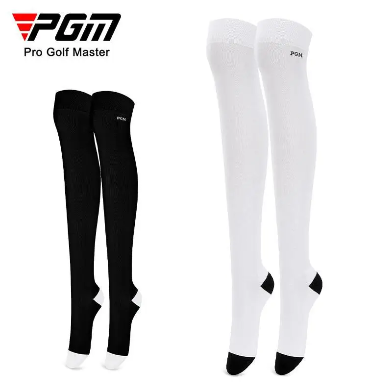 PGM Women Golf Socks Summer High Elastic Knee Socks Ladies Slim Fit and Thin Stockings with Thick Towel Bottom WZ015