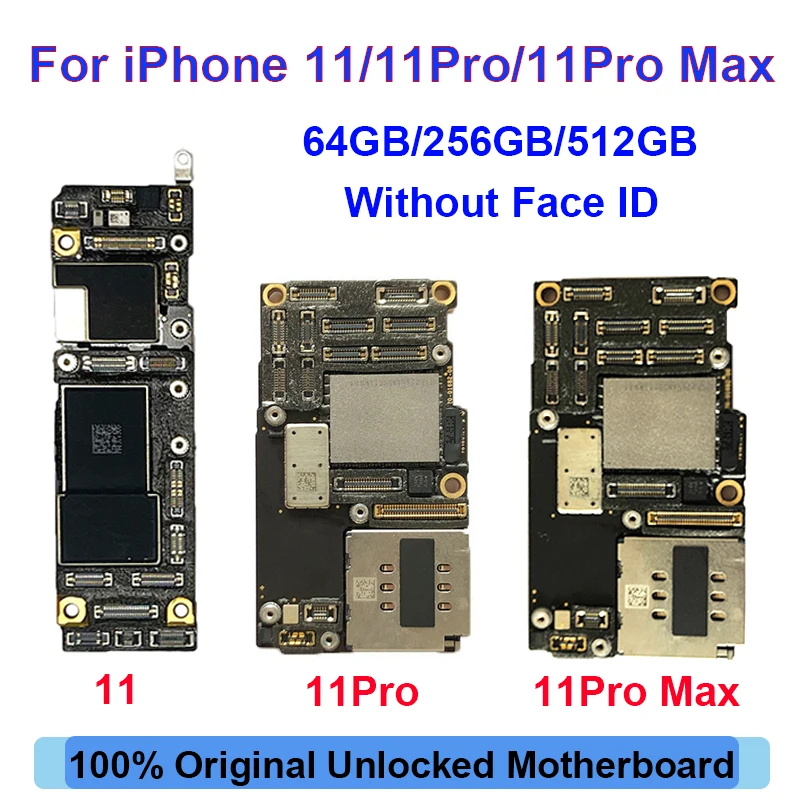 

Для iPhone 11 материнская плата разблокированная для iPhone 11 Pro Материнская плата без Face ID полные чипы для iPhone 11 Pro Max логическая плата