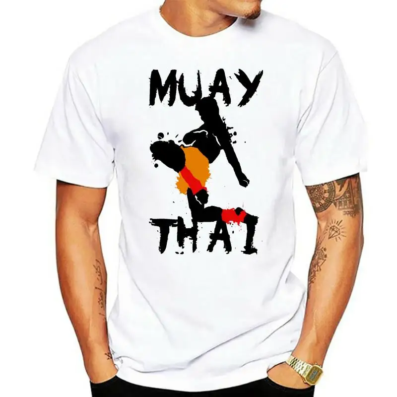 Крутая Мужская футболка Muay Thai Fighter оригинальная Винтажная дешевые брендовые