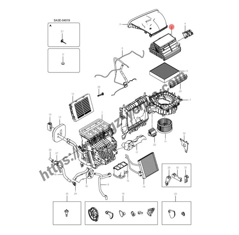 Для BYD Seal U Song Plus Dm-i Ev 2021-2025 корпус фильтра в сборе-с N95 фотоэлементами