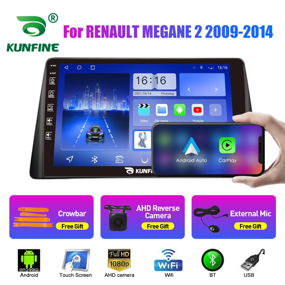 

Автомобильный радиоприемник для RENAULT MEGANE 2 2009-2014 Восьмиядерный Android автомобильный DVD GPS навигатор автомобильный стерео Carplay Android авто