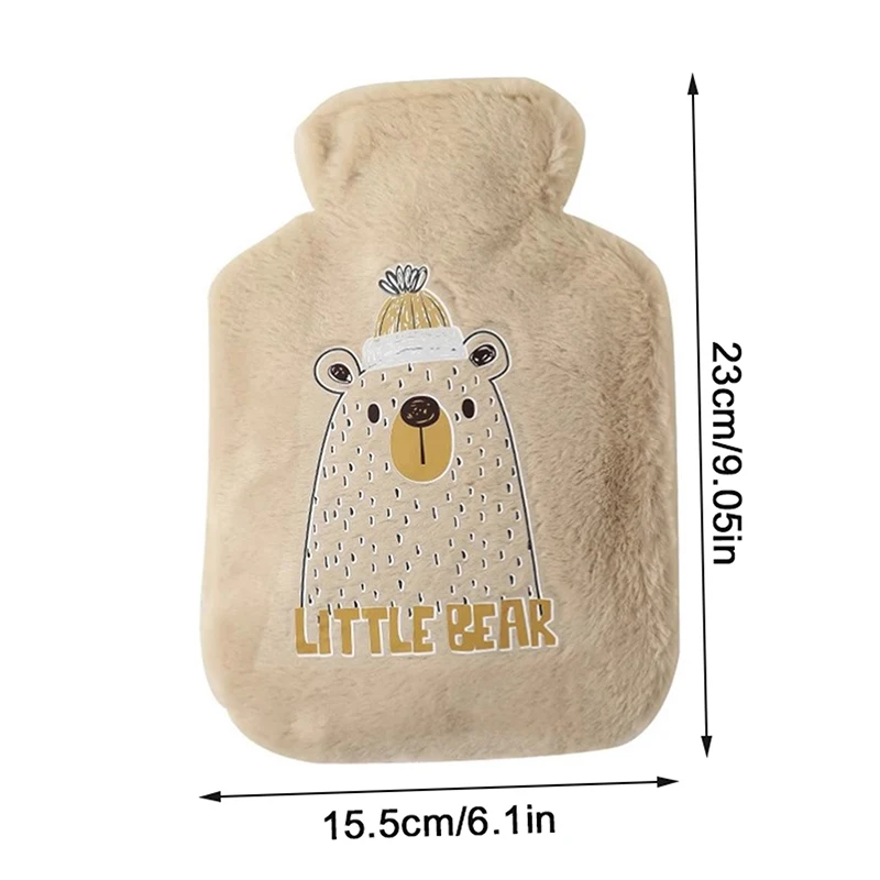 500 мл мягкая плюшевая грелка для рук зимняя милая кавайная бутылка воды девочек