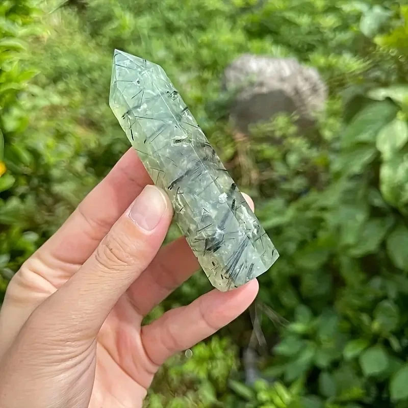 

Зеленый Пренит, Кварцевый Кристалл, Домашний Декор