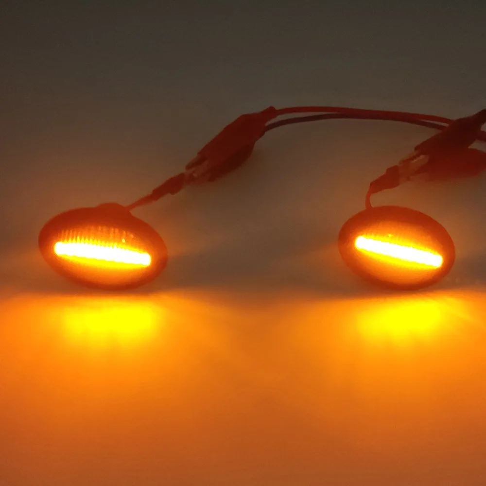 For 11-20 FIAT 500 500C Flowing Vane Lights Side Turn Fender