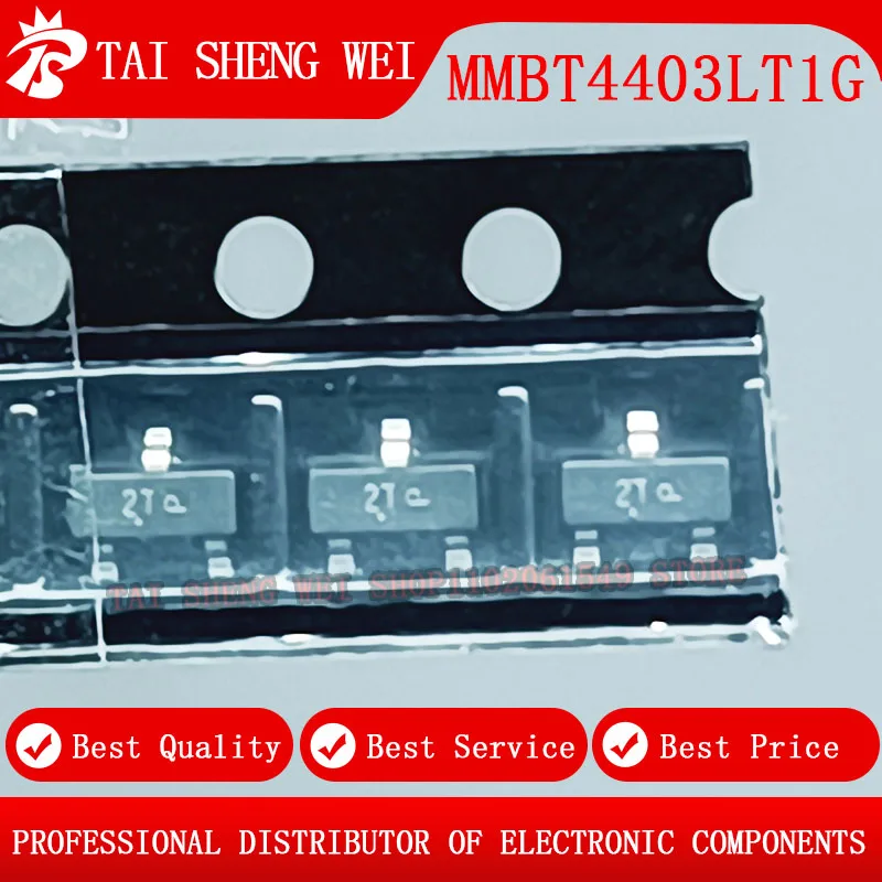 100 шт., MMBT4403 MMBT4403LT1G 2T SOT23 MMBT4403LT1 2N4403 600mA 40V SOT-23 PNP