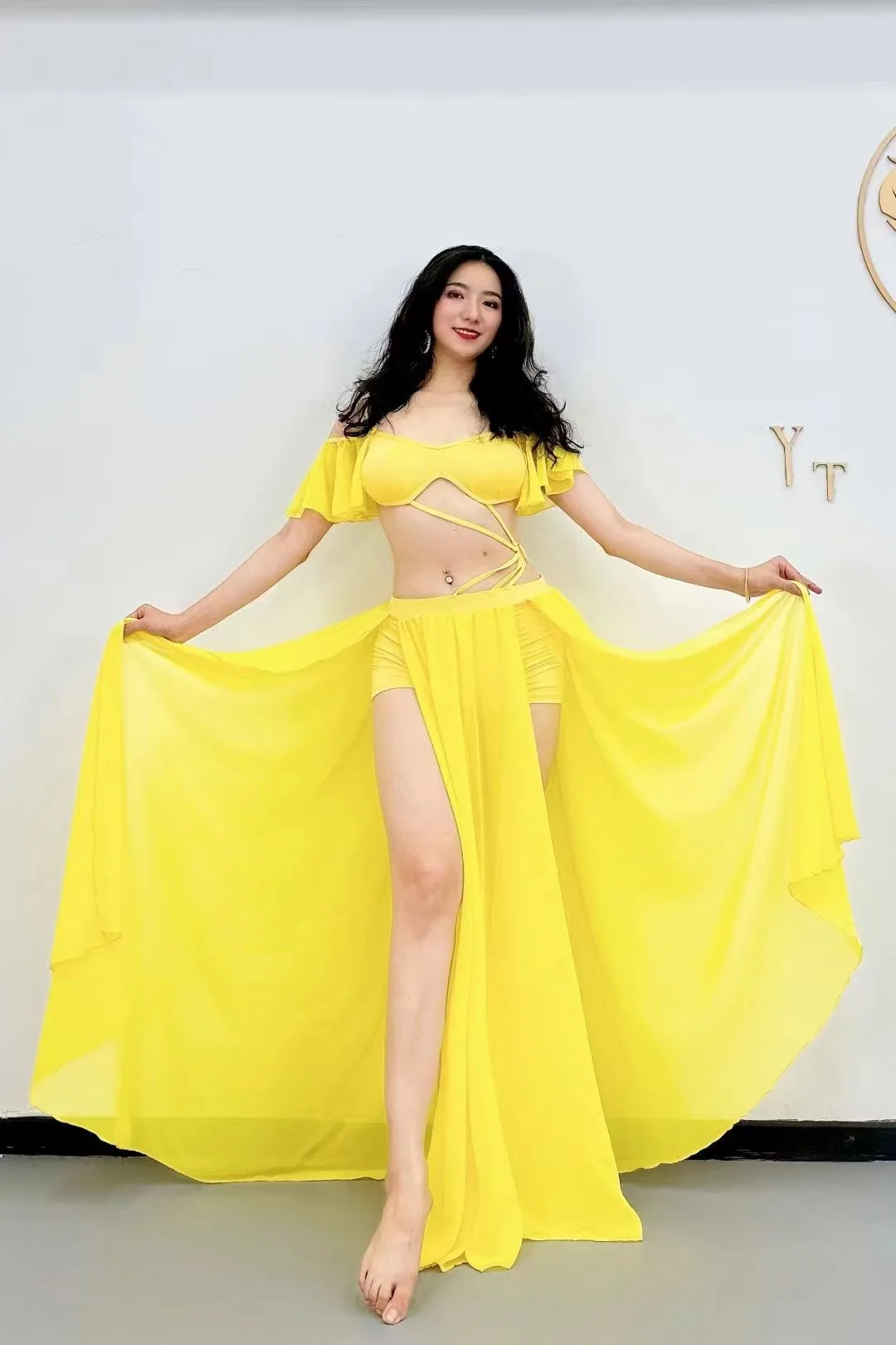 Сари Индийское Индийский Костюм Юбка Для Танцев Танец Живота Топ Восточных