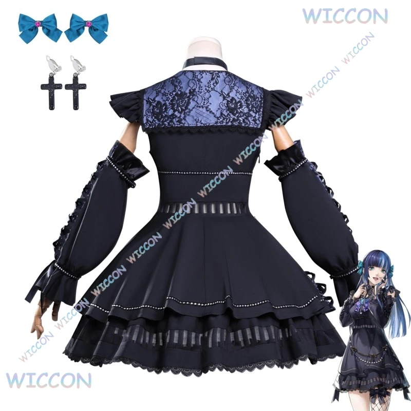 فاGame The Cosplay Phan TomX Shikano Ichigo Косплей Костюм Платье BERRY Парик Темно-Черный Готический Jirai Kei Костюм Женский Хэллоуин (art.: 3920d15c3efdf) - 3920d15c3efdf