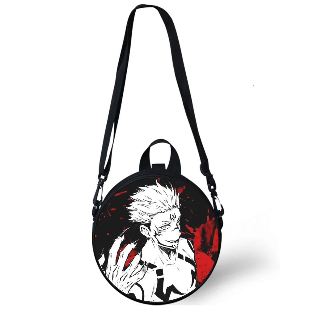 Jujutsu Kaisen ANIME Child kindergarten Bag 3D Print Crossbody Shoulder Bags For School Women Mini Round Bagpacks Rugtas Bag