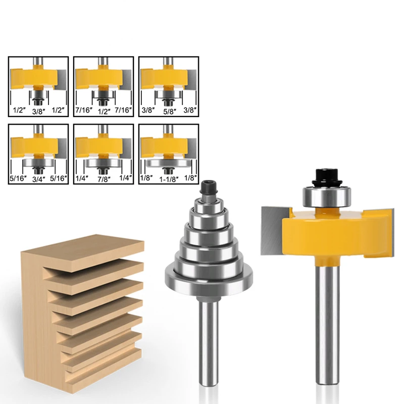 

Woodworking milling cutter tenon cutter tenon cutter adjustable notch cutter engraving machine trimming machine milling cutter