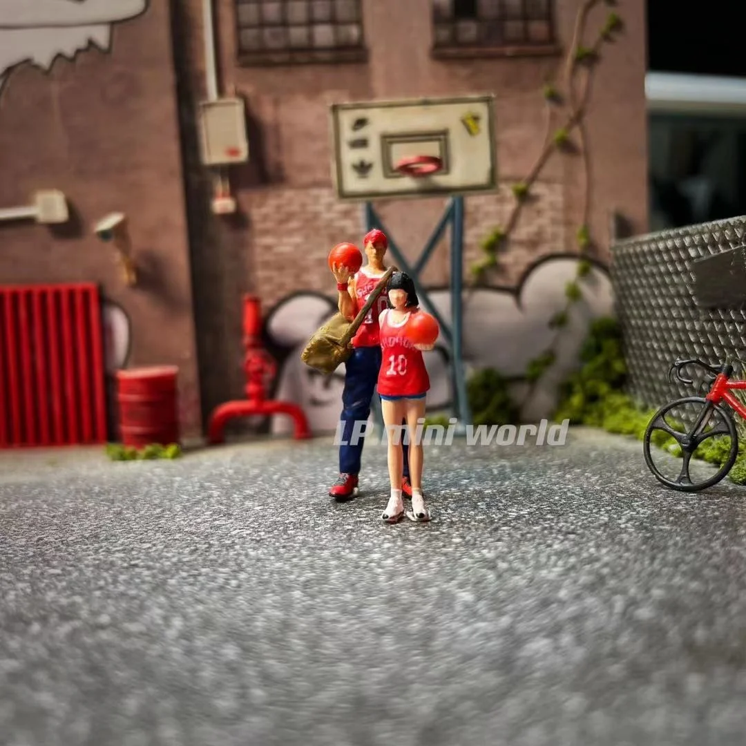 

Модель Куклы 1/64, реквизит для микро-ландшафта серии slam dunk, модель автомобиля, украшение для создания сцены