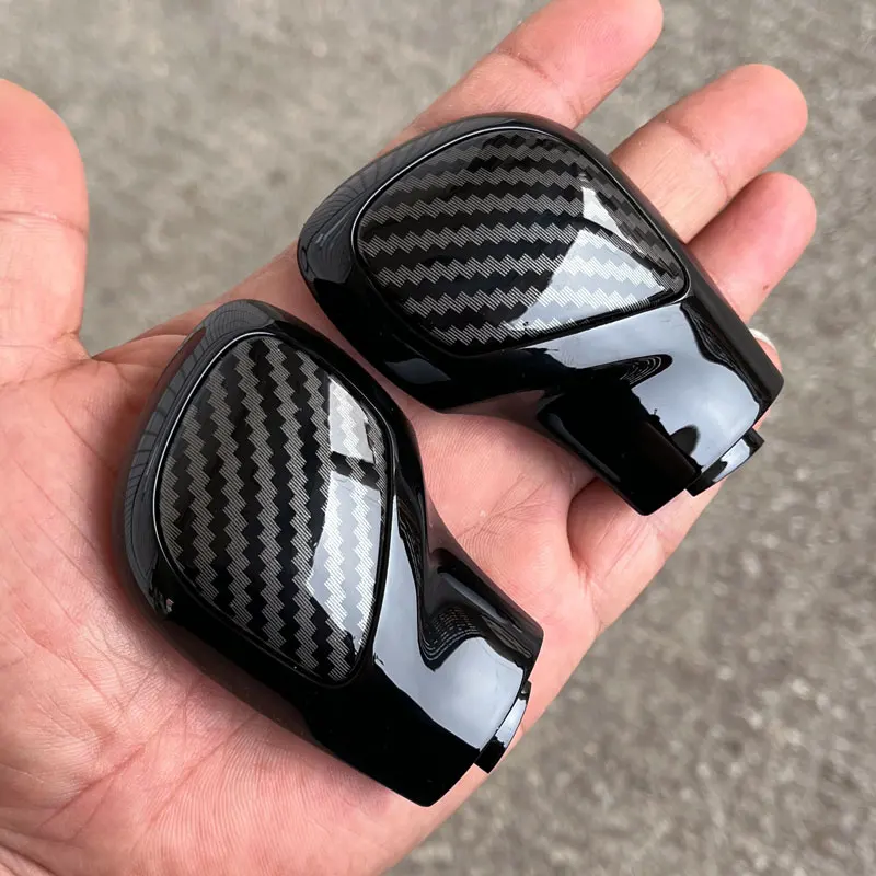 Хромированная матовая с кожаной ручкой переключения передач боковая крышка DSG