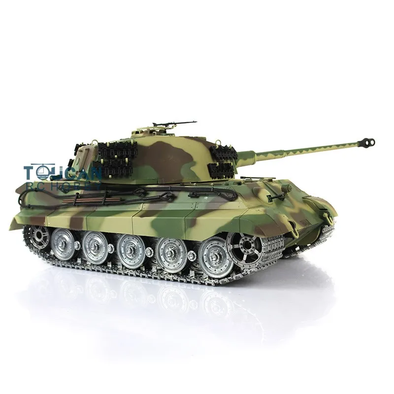 Фото Heng Long масштаб 1/16 7,0 RC Tank King Tiger 3888A Металлические колеса Barrel Recoil RTR Индивидуальная модель Радиоуправление Panzer Toys №4