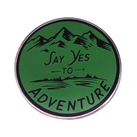the mountains and plateaus accept adventure television brooches badge for bag lapel pin buckle jewelry gift for friends