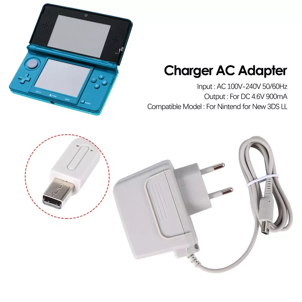 

EU Charger Multifunctional Portable Power Adapter Charger AC Adapter For Nintend New2DS/2DS XL/3DS/3DSLL XL/NDSI