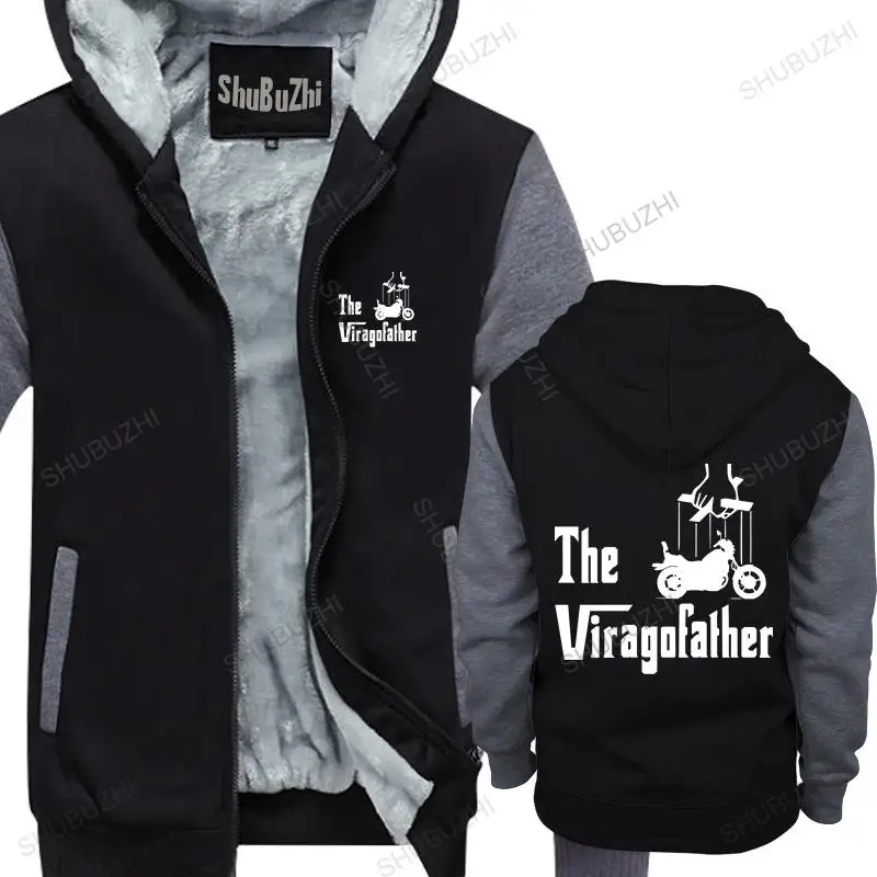 

Man black zipper thick hoodies Virago Father | 1100 250 750 Chopper Cruiser unisex Outwear men hoody