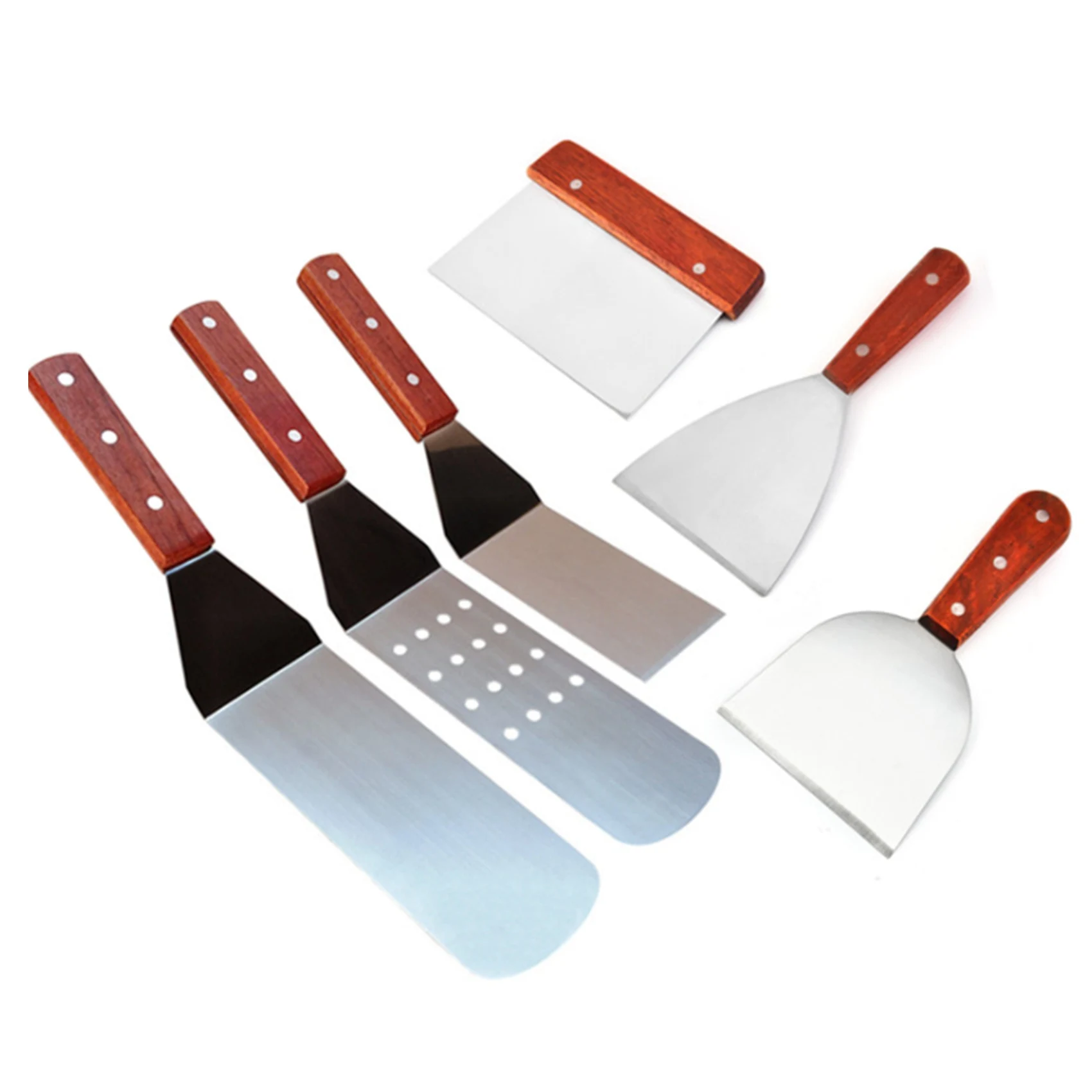 Лопатка для гамбургеров из нержавеющей стали квадратная лопаточка скребок