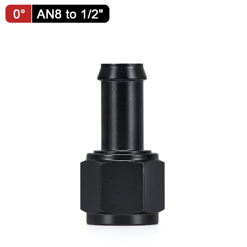 

Женский AN6 AN8 Поворотный адаптер для фитингов 0 45 90 градусов Быстроразъемный алюминиевый коленчатый адаптер Поворотный фитинг для шланга Черный