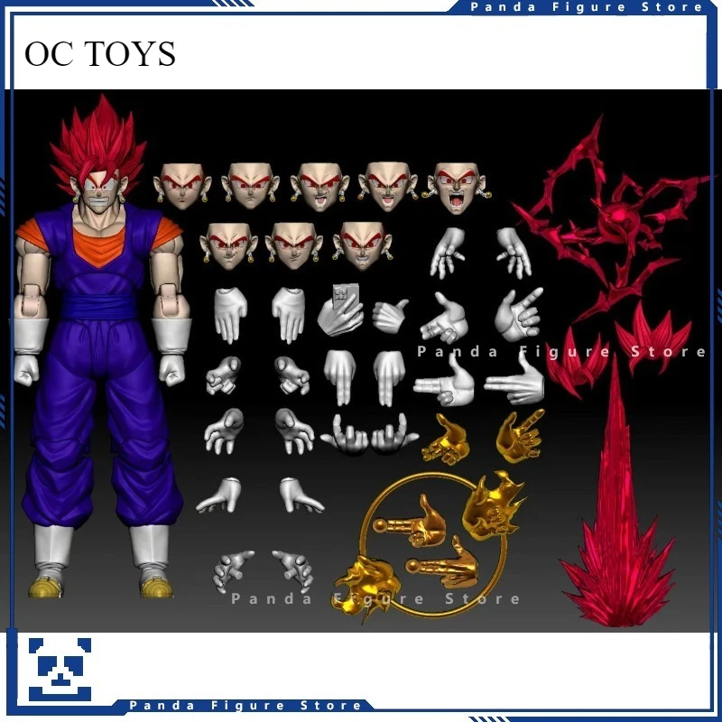 Предварительная продажа моделей OCToys Red God Form Vegetto 1/12 аксессуары Dragon Ball