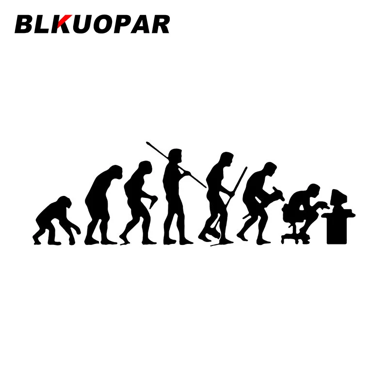

BLKUOPAR Эволюционная работа силуэт автомобильные наклейки креативные милые квадроциклы наклейка персональные устойчивые к царапинам окна мотоцикла автомобиля этикетка