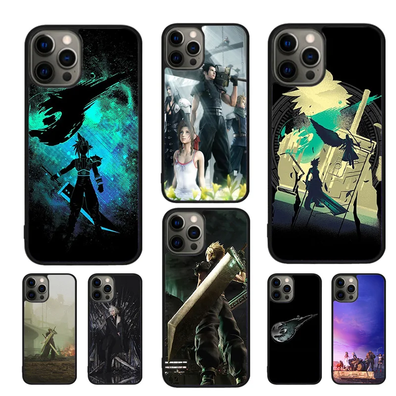 Фото Чехлы для мобильных смартфонов Final Fantasy VII Celular для iPhone 17 Air 16e 15 14 12 13 11 Pro MAX Plus Coque Fundas №1