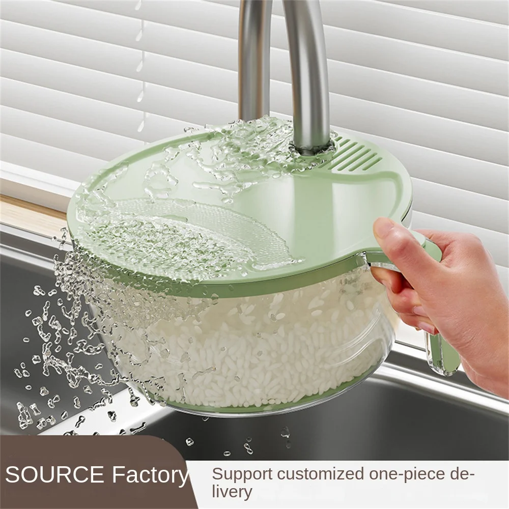 

Multi-functional Vegetable Basket Sink Drain Plastic Rice Washing Basket Rice Bowl Strainer Washing Basin Multi-Functional