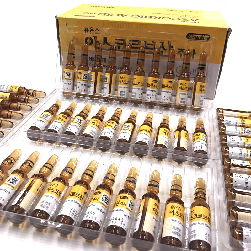 

Korea Original Vitamin C Hyaluronic Acid Ampoule Face Serum Shrink Pores Anti-Ance Nicotinamide Whitening Injection Moisturizing