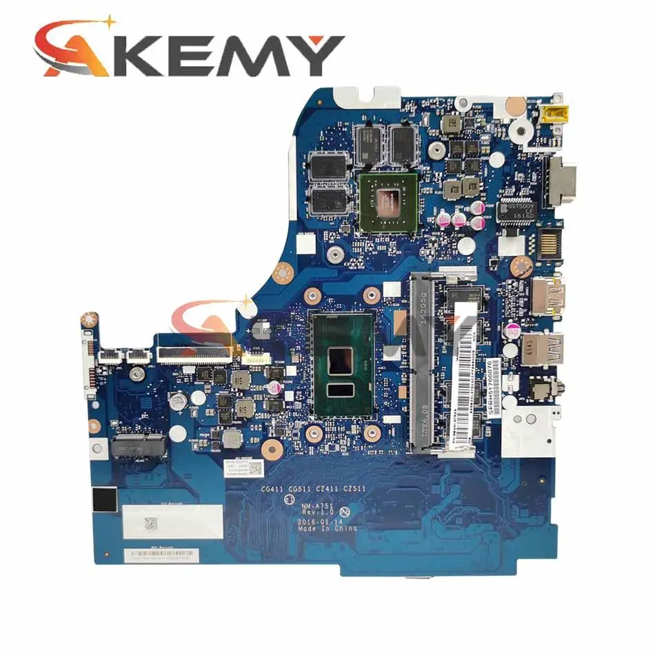 NM-A751 материнская плата для Lenovo 510-15IKB 510-15ISK 310-15IKB 310-15ISK ноутбука 4405U I3 I5 I7 CPU 4 Гб RAM GT920M