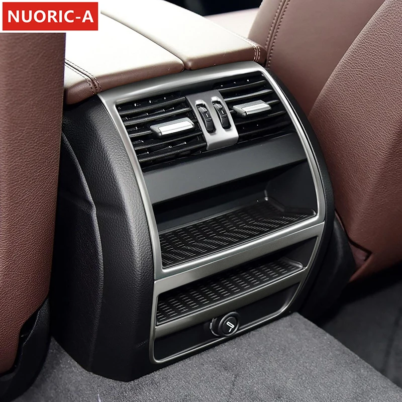 Декоративная рамка из нержавеющей стали для заднего кондиционера BMW 5 Series F10 F18 2011-2017