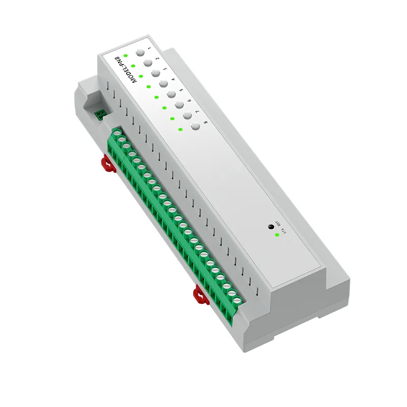 Фото RSH Tuya ZigBee 8-канальный контроллер питания 16А/50А, модуль умного Wi-Fi-выключателя с поддержкой RS485 для отелей №3