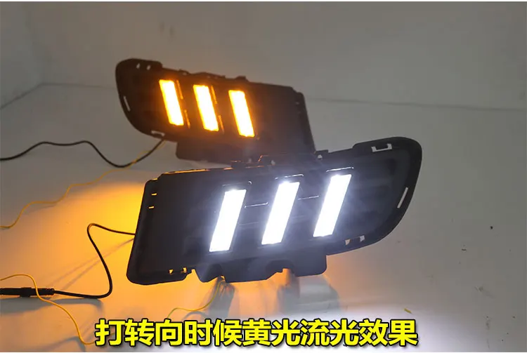 

1 комплект, автомобильная фара на бампер для дневной освещенности Mazda3, 2010 ~, автомобильные аксессуары для дневных ходовых огней, искусственная фара для Mazda3, противотуманная фара