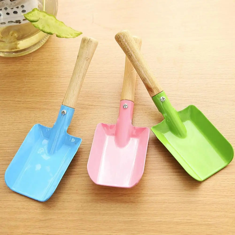 

3Pcs Garden Planting Shovel Ergonomic Handle Strong Construction Iron Soil Loosening Flower Beach Shovel Tool