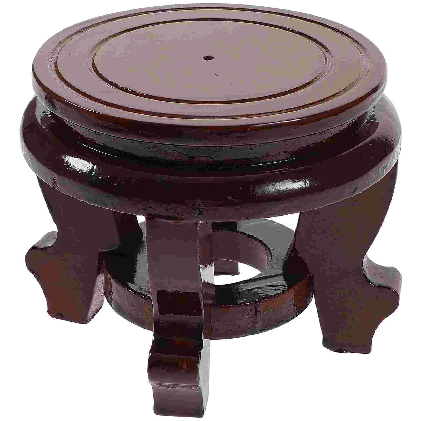 

Flower Pot Base Fish Tank Plants Display Rack Potted Wood Riser Bonsai Stand Shelf