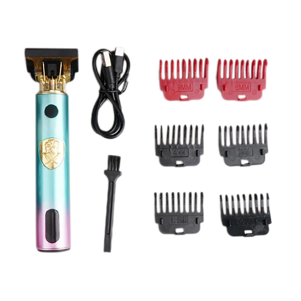

T9 USB Electric Hair Cutting Machine New Hair Clipper Man Shaver Trimmer for Men Barber Professional Beard Trimmer(A)