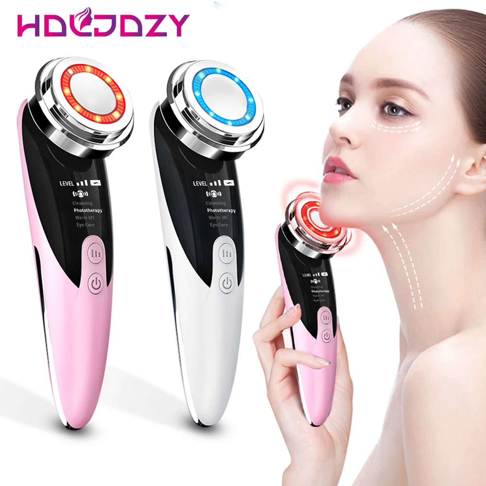 

Face Massager Skin Rejuvenation Radio Mesotherapy LED Facial Lifting Beauty Vibration Wrinkle Removal Anti Aging Radio Frequency