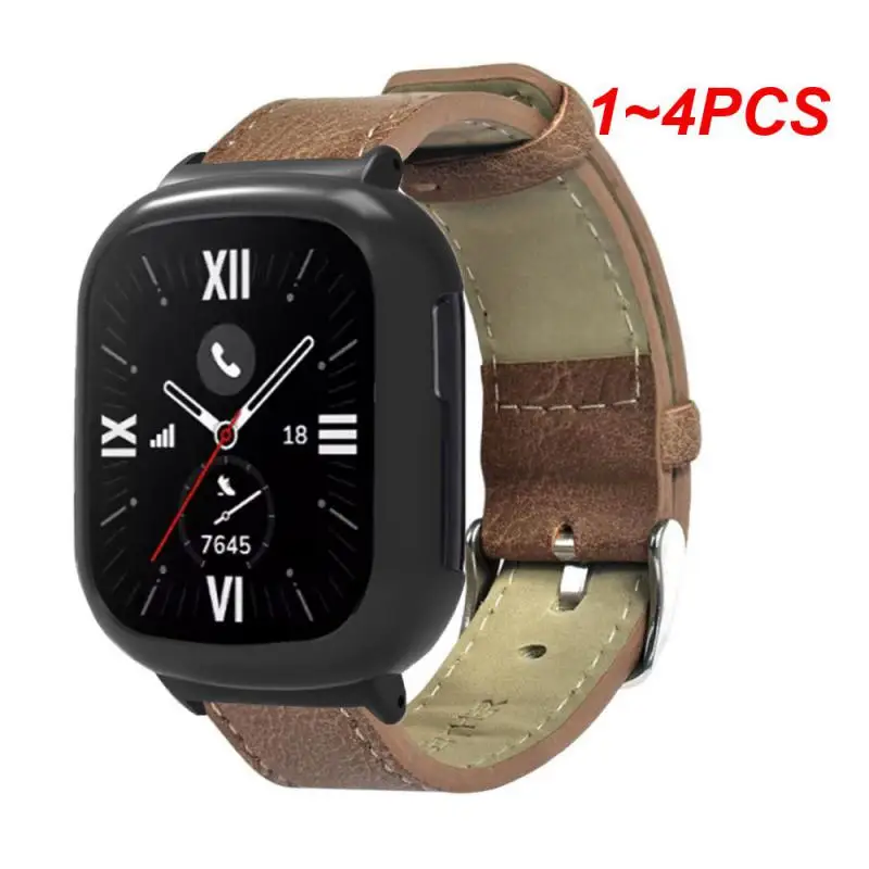 

1 ~ 4 шт. подходит для смарт-браслета Модный водонепроницаемый простой в установке сменный кожаный ремешок в стиле ретро