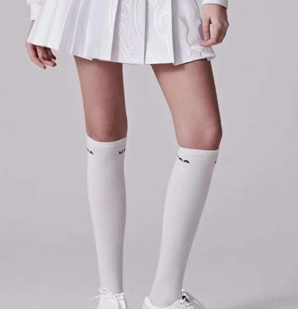 2023 new golf ladies spring and summer stockings over the knee trendy combed cotton flow GOLF socks