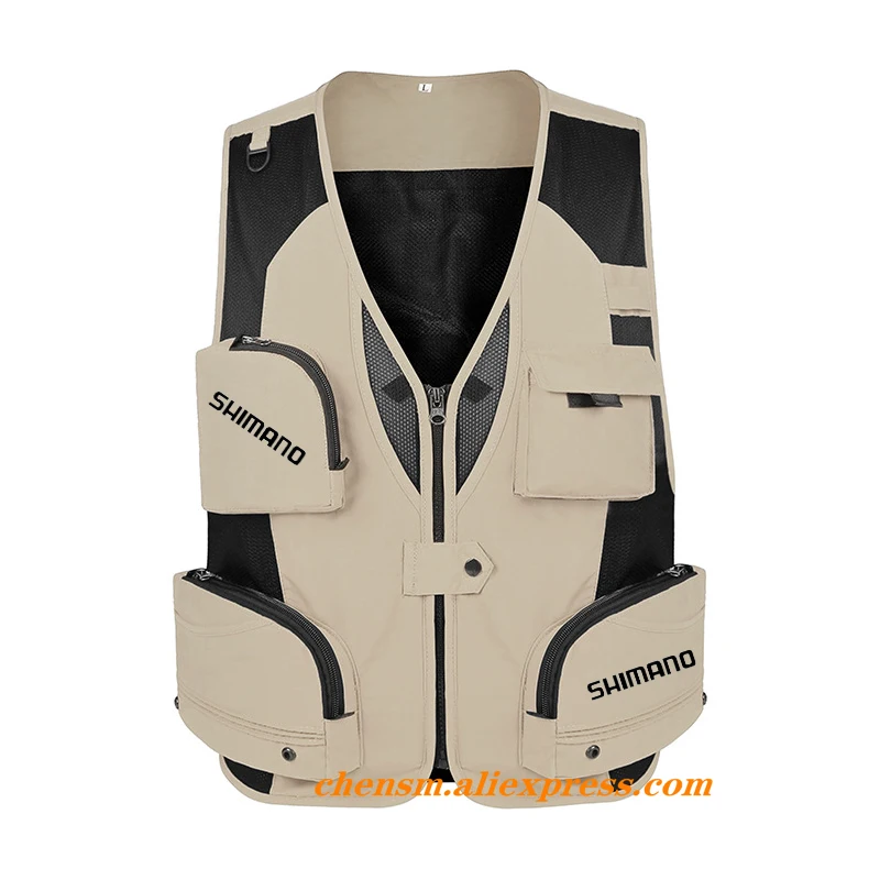 

New 2022 Fishing Vest Quick Dry Breathable Outdoor Night Reflection Vest Fishing Jacket Survival Multi-pocket Fishing Vest