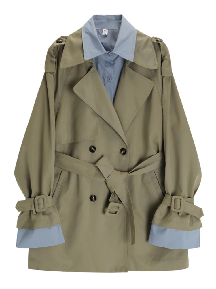 Женский двубортный тренч LANMREM