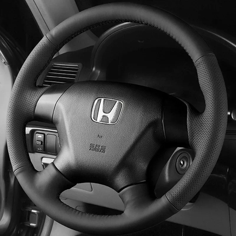

Оплетка чехол рулевого колеса автомобиля для Honda Accord 7th Odyssey 2003-2010, Кожаная оплетка руля из микрофибры, автомобильные аксессуары