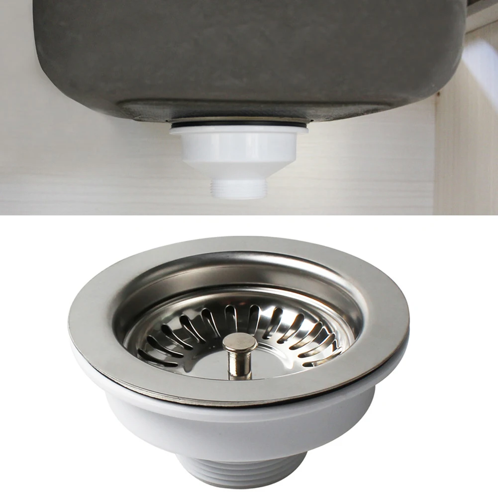 

1PCS Stainless Steel Kitchen Sink Strainer Stopper Filtre Wash Dish Waste Sink Filter Bathroom Hair Catcher Kitchen Accessories