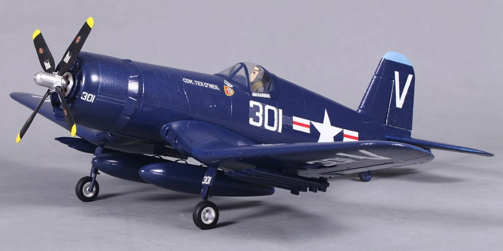 FMS 800 мм Mini Warbird F4U V2 синий PNP бесщеточный ESC самолет Электрический сервопривод радиоуправляемый самолет
