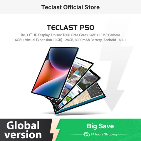 Планшет Teclast P50 11 дюймов Android 14