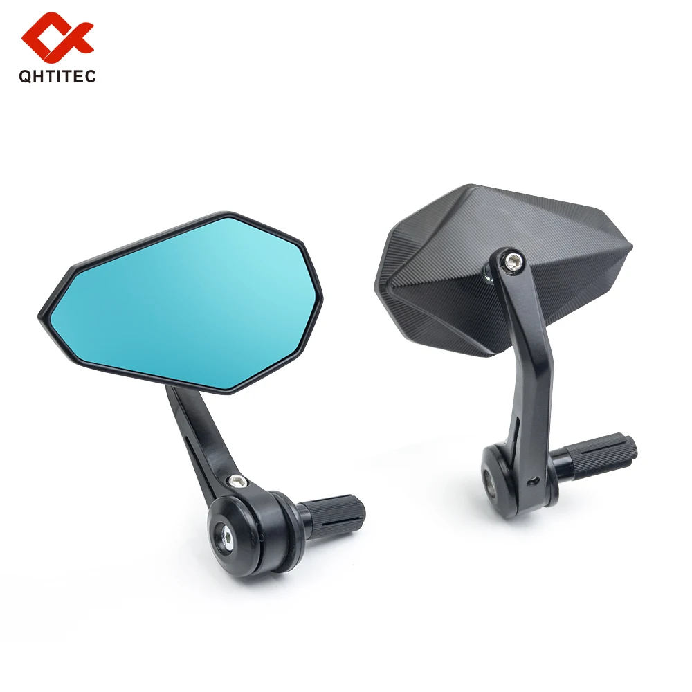 

1 пара алюминиевых зеркал заднего вида для мотоцикла 7/8 дюйма, универсальные зеркала заднего вида Kawasaki Ninja 400 Ducati Honda CB650R, аксессуары для зеркал заднего вида