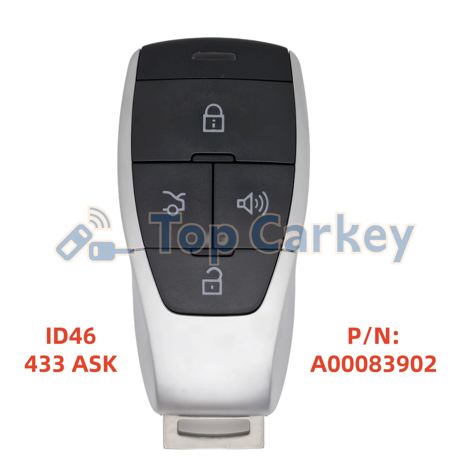 

Оригинальный смарт-ключ TopCarkey с чипом 46/4A, 433 МГц для BAIC BEIJING BJ40, BJ80, U7, X7, X55, EX3, U5, EU5
