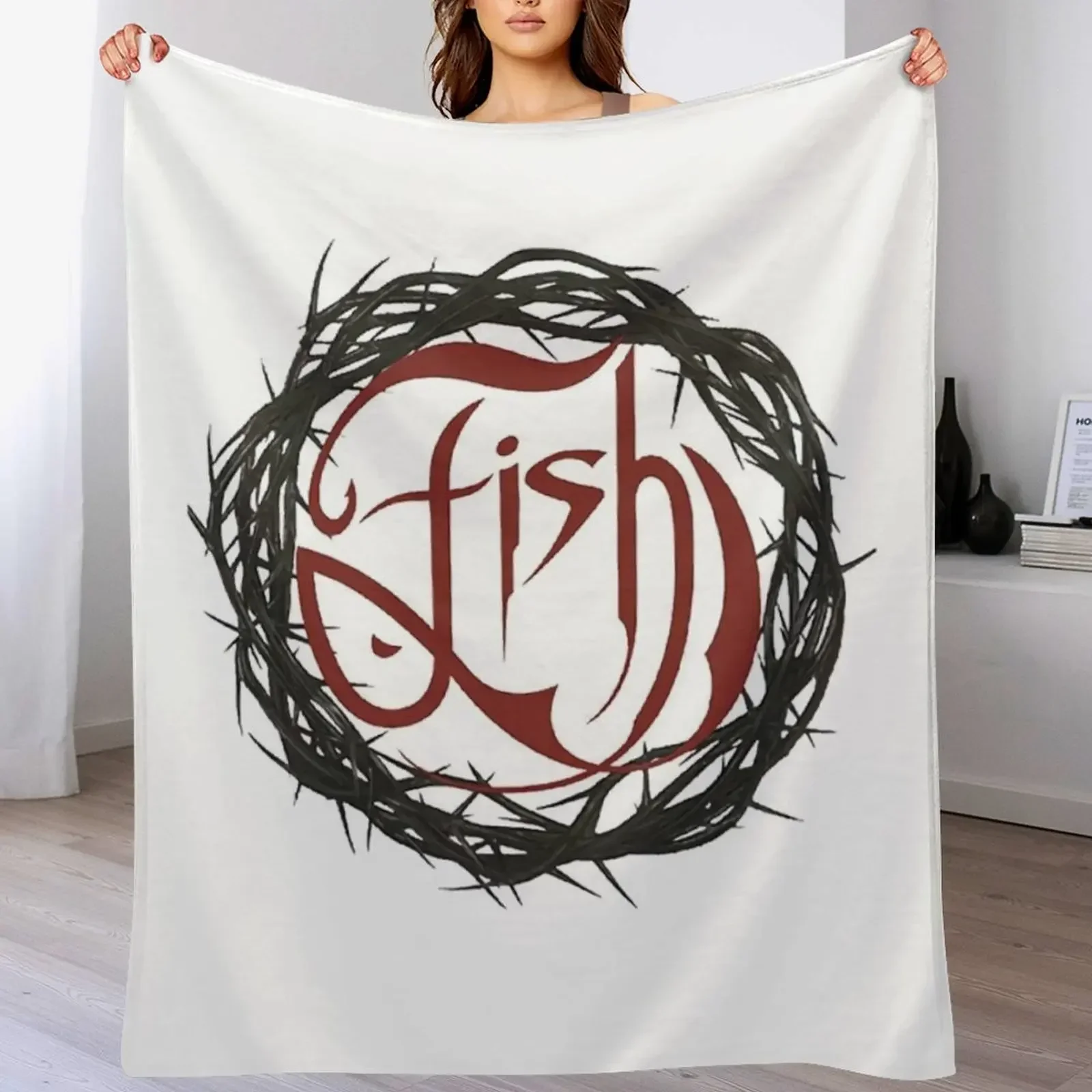 Marillion плюшевое одеяло с рыбой