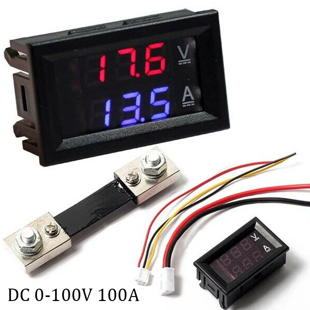 

LED Digital Voltmeter Battery Fuel Gauge Suitable12V-60V Car Battery Charge Level Indicator Lithium Battery Capacity Meter Tes