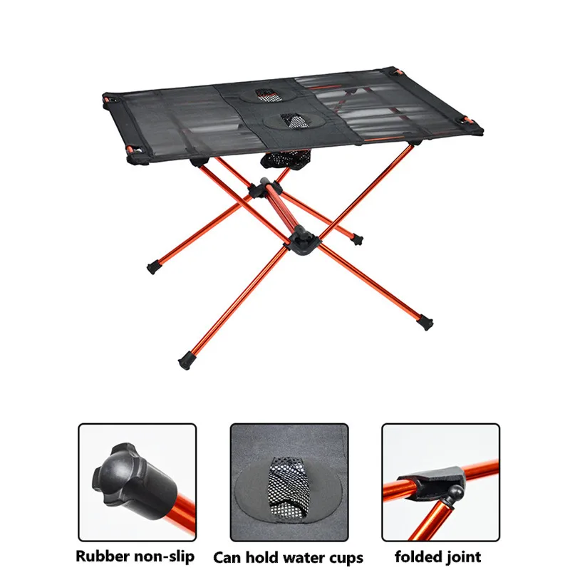 

Складной стол для кемпинга и барбекю, переносной складной стол для путешествий на открытом воздухе, алюминиевый стол для пикника