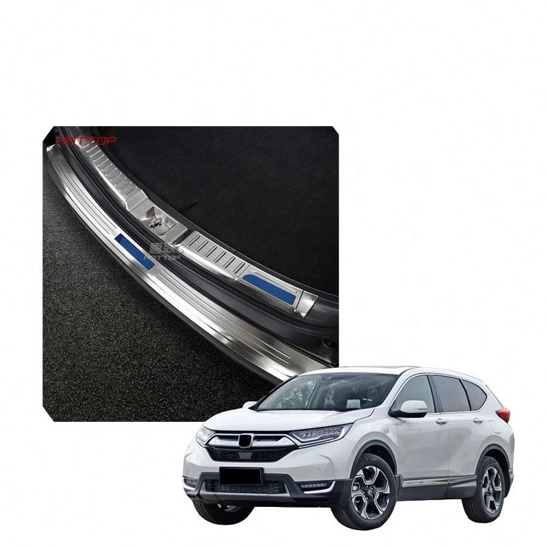

Car Accessories Stainless Steel Exterior Interior Rear Trunk Bumper For Hondas CRV 2017 2018 2019 2020