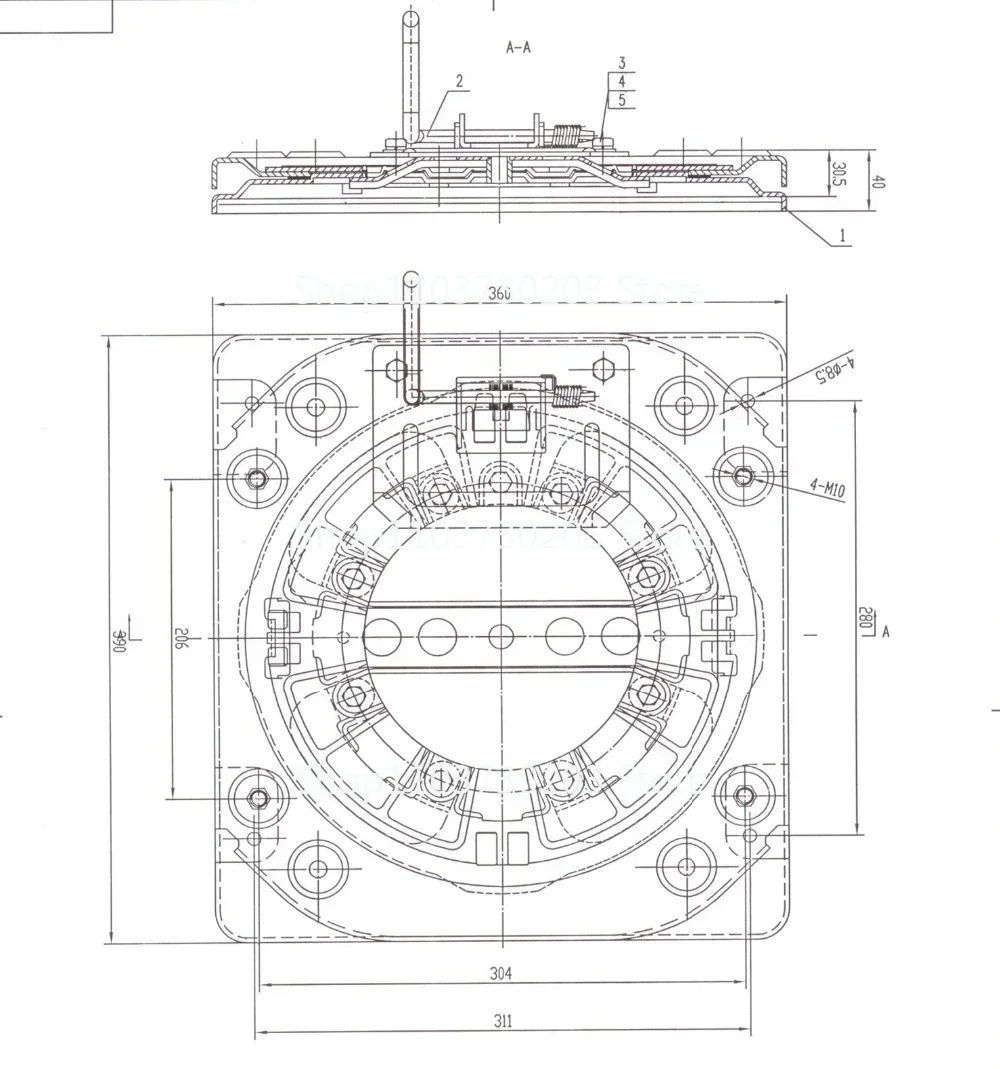 Сверхмощный поворотный механизм с 4-сторонними автомобильными сиденьями