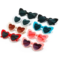 trendy party metal chain temples eyewear love heart heart shaped sunglasses heart sunglasses women shades